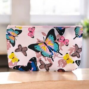 Amazon Multicolor Butterfly Cosmetic Bag